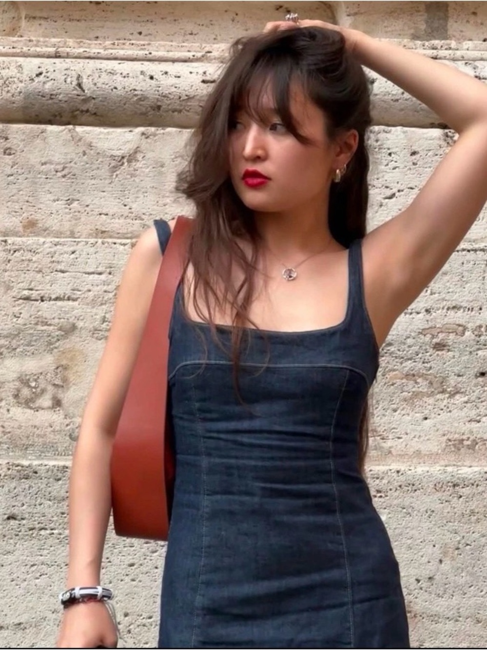 ZARA DENIM BALLOON DRESS